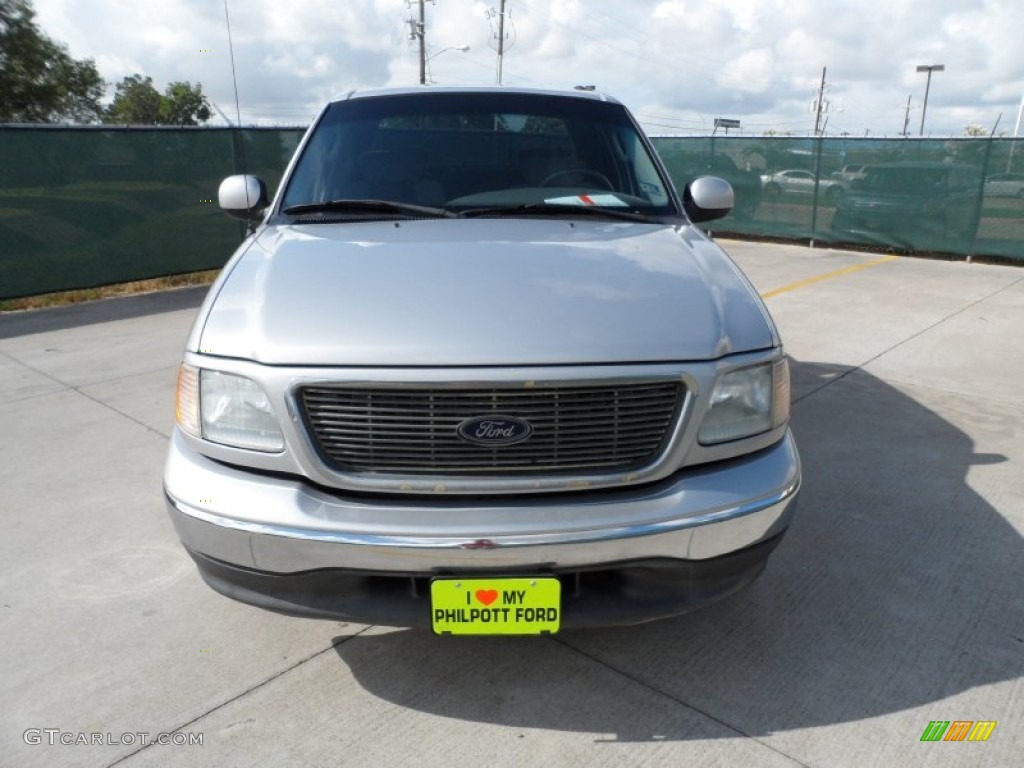 2003 F150 XLT SuperCrew - Silver Metallic / Medium Graphite Grey photo #8