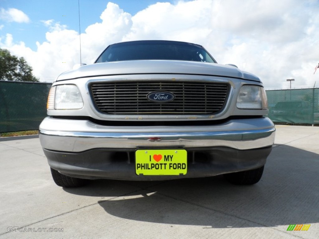 2003 F150 XLT SuperCrew - Silver Metallic / Medium Graphite Grey photo #9