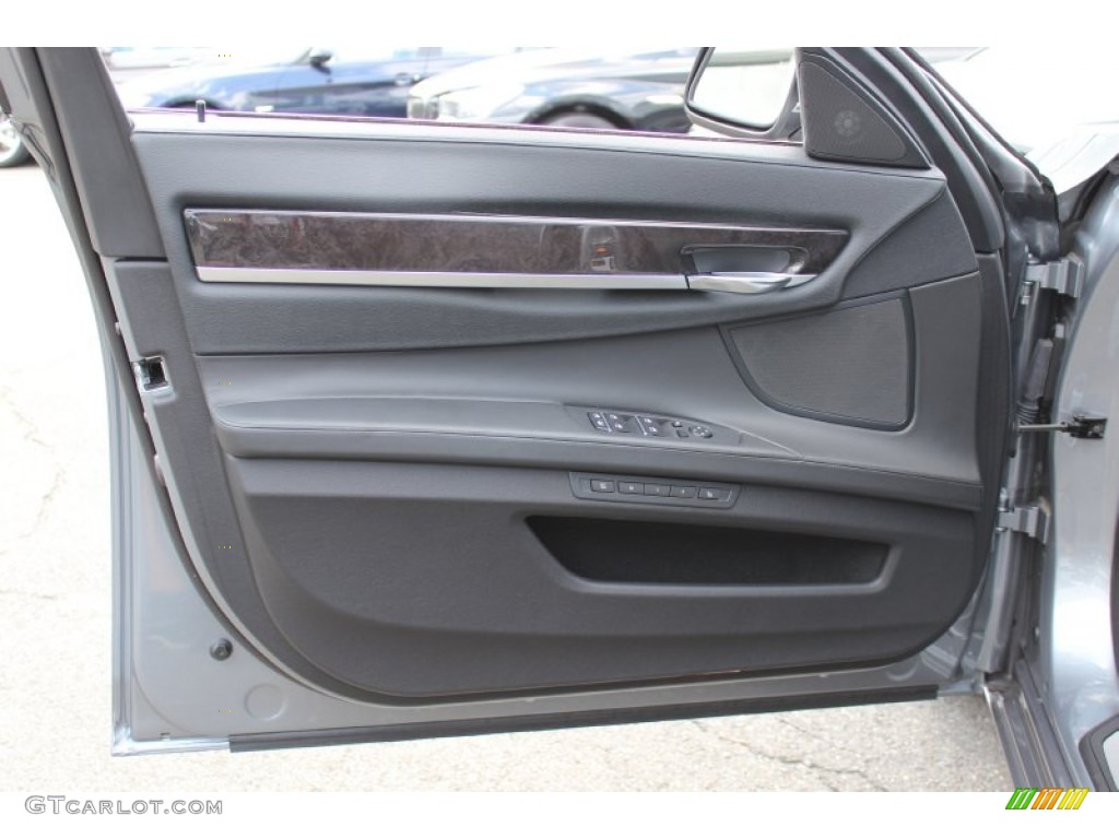 2011 BMW 7 Series 750i Sedan Black Door Panel Photo #51657694