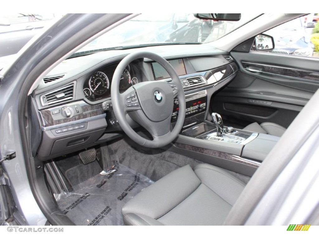 Black Interior 2011 BMW 7 Series 750i Sedan Photo #51657703