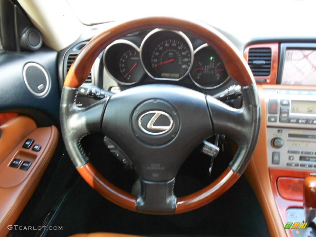 2004 Lexus SC 430 Saddle Steering Wheel Photo #51658450