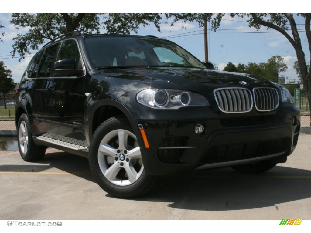 2012 X5 xDrive50i - Black Sapphire Metallic / Oyster photo #1