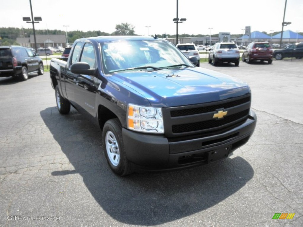 2009 Silverado 1500 Extended Cab - Imperial Blue Metallic / Dark Titanium photo #2