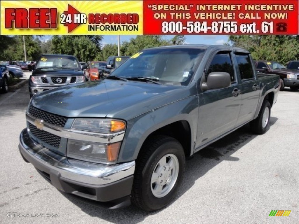 2006 Colorado LT Crew Cab - Blue Granite Metallic / Light Cashmere photo #1