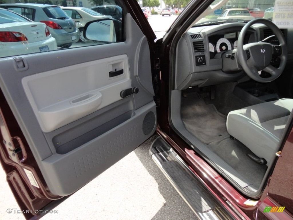 Medium Slate Gray Interior 2005 Dodge Dakota ST Quad Cab Photo #51661891