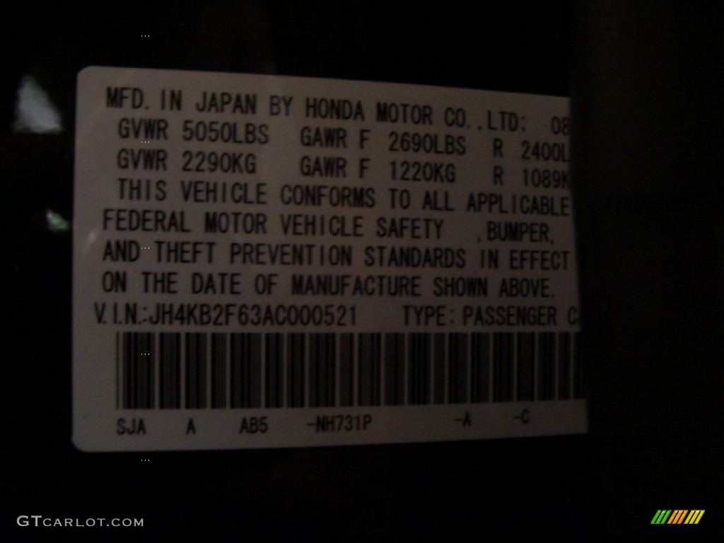 2010 RL Technology - Crystal Black Pearl / Ebony photo #26
