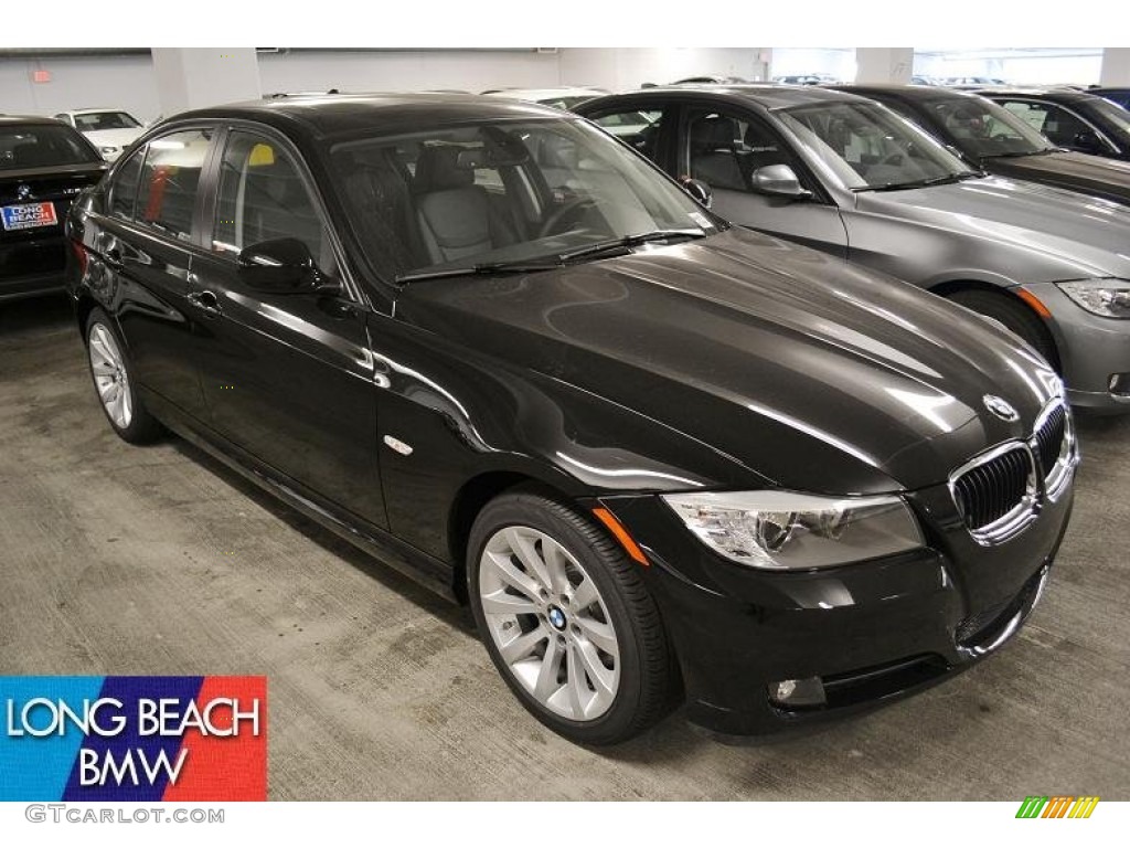 2011 3 Series 328i Sedan - Jet Black / Black Dakota Leather photo #1