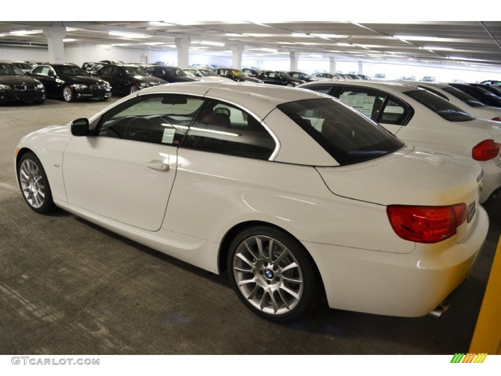 2011 3 Series 328i Convertible - Alpine White / Coral Red/Black Dakota Leather photo #4