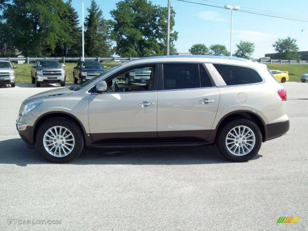 2011 Enclave CXL - Gold Mist Metallic / Cashmere/Cocoa photo #13