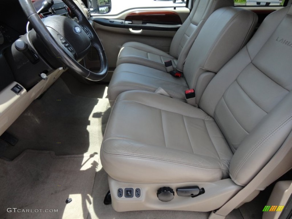 Tan Interior 2005 Ford F350 Super Duty Lariat Crew Cab Dually Photo #51663850