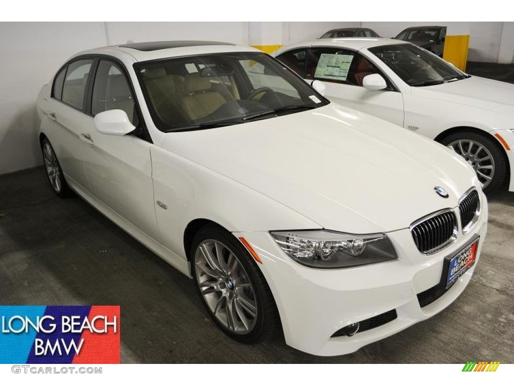 2011 3 Series 335i Sedan - Alpine White / Beige Dakota Leather photo #1