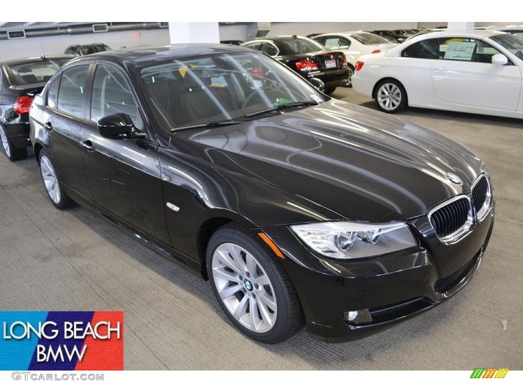 2011 3 Series 328i Sedan - Jet Black / Black Dakota Leather photo #1