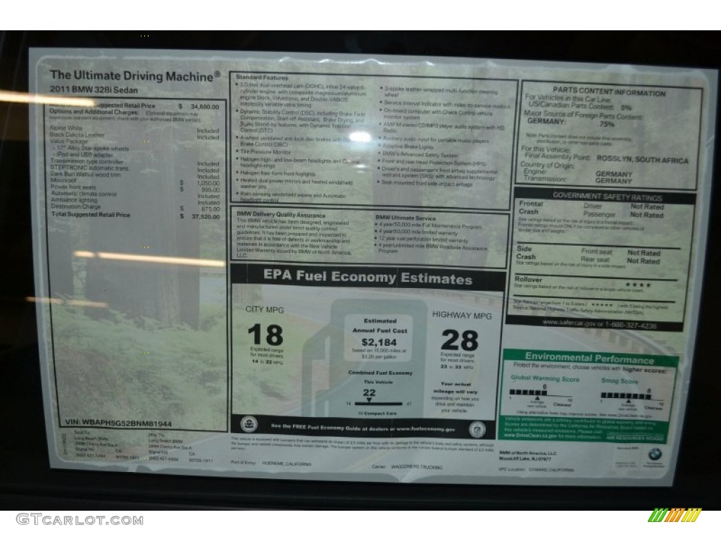 2011 3 Series 328i Sedan - Alpine White / Black Dakota Leather photo #4