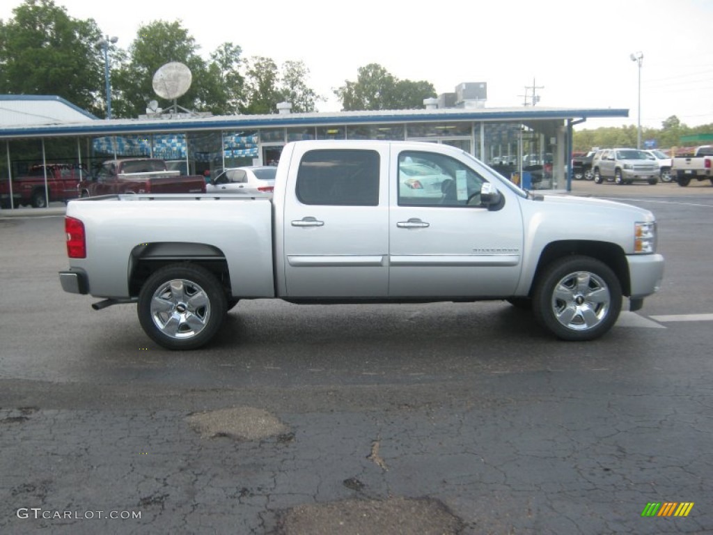 2011 Silverado 1500 LT Crew Cab - Sheer Silver Metallic / Light Titanium/Ebony photo #6