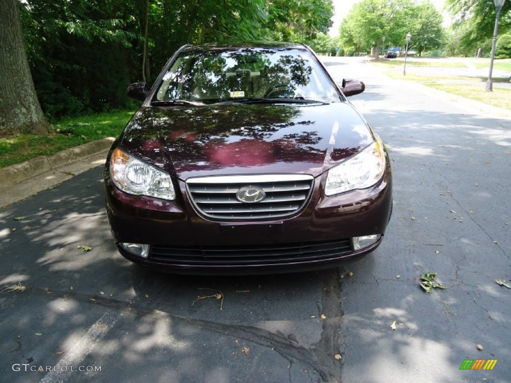 2009 Elantra GLS Sedan - Purple Rain / Beige photo #2