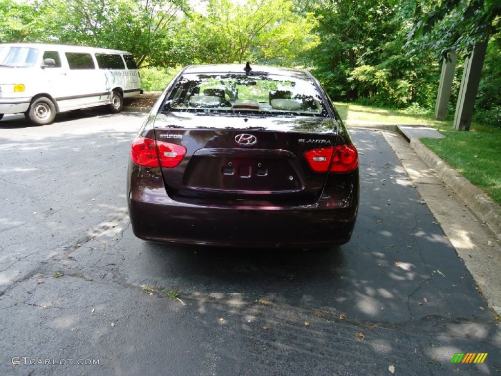 2009 Elantra GLS Sedan - Purple Rain / Beige photo #6