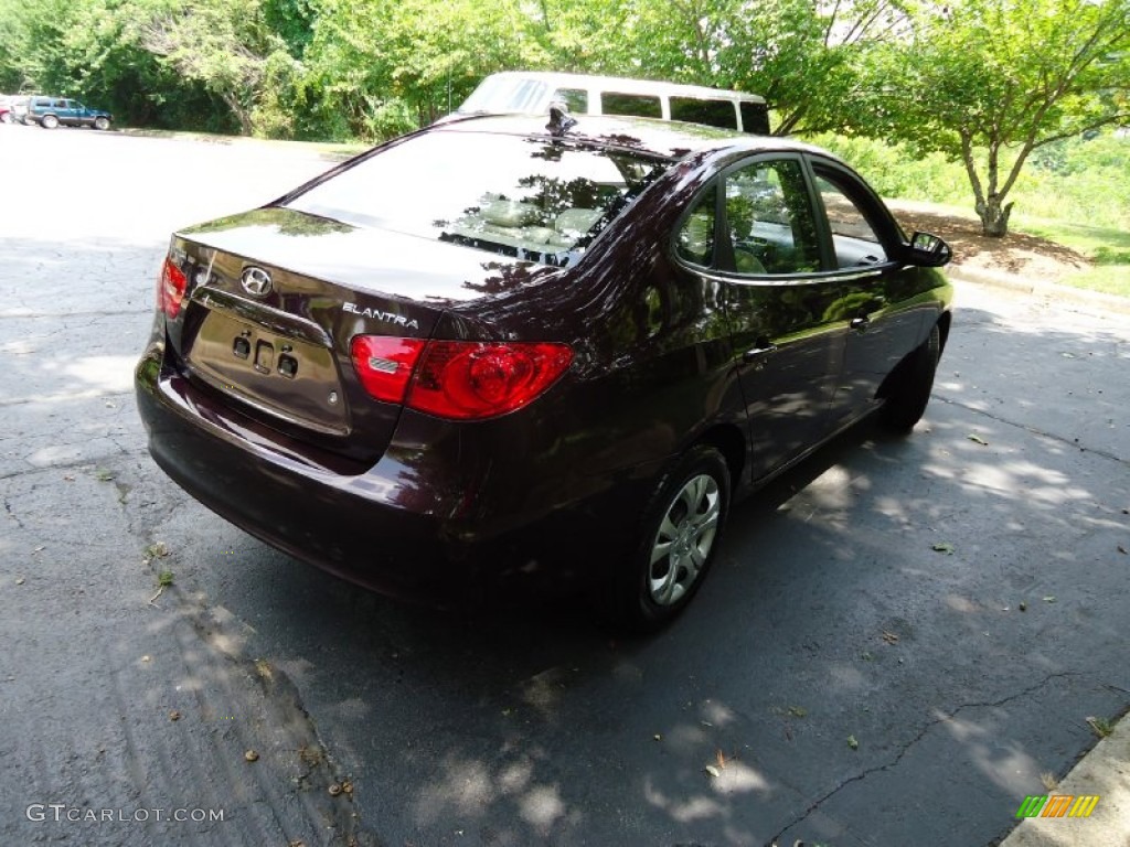 2009 Elantra GLS Sedan - Purple Rain / Beige photo #7