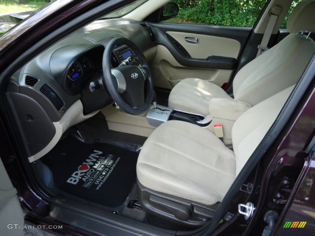2009 Elantra GLS Sedan - Purple Rain / Beige photo #9