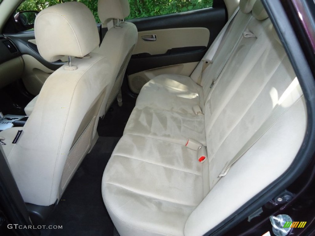 2009 Elantra GLS Sedan - Purple Rain / Beige photo #10