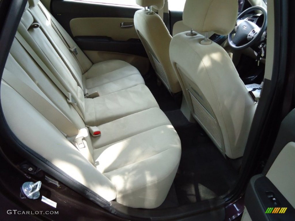 2009 Elantra GLS Sedan - Purple Rain / Beige photo #12