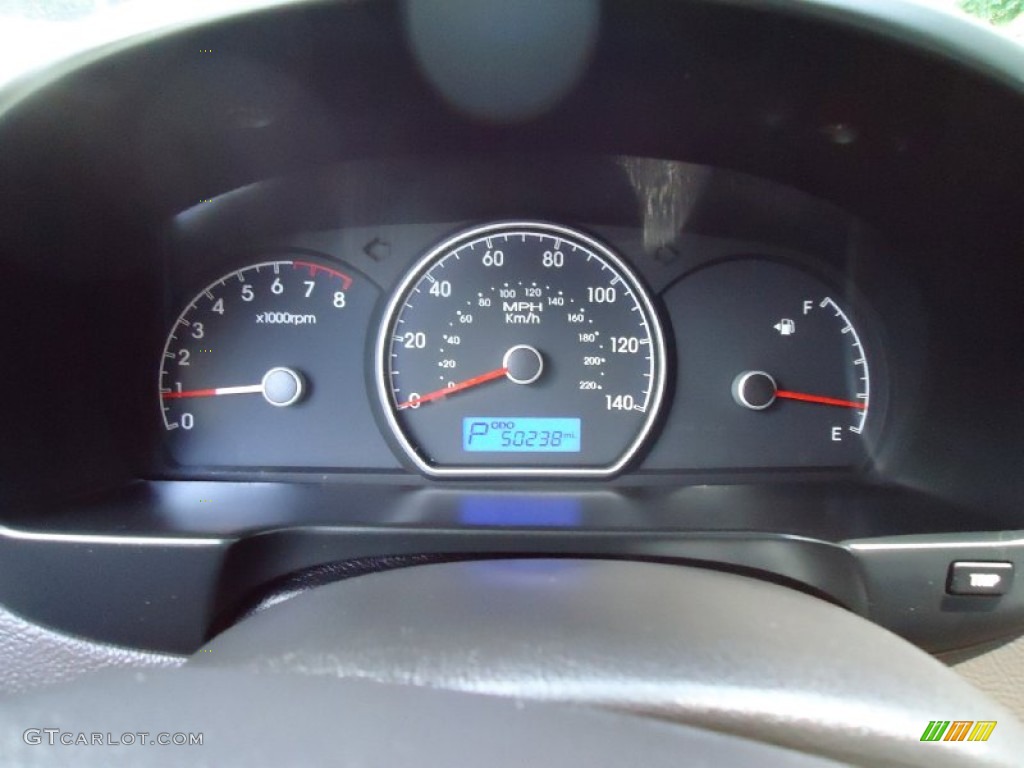 2009 Elantra GLS Sedan - Purple Rain / Beige photo #14