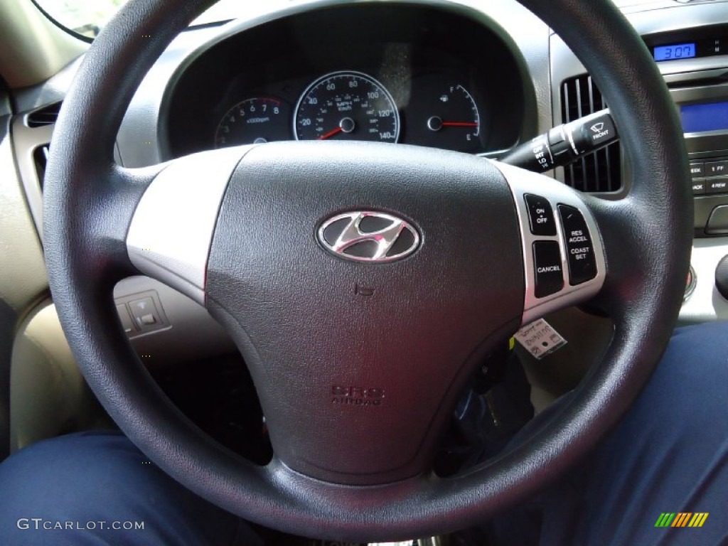 2009 Elantra GLS Sedan - Purple Rain / Beige photo #15