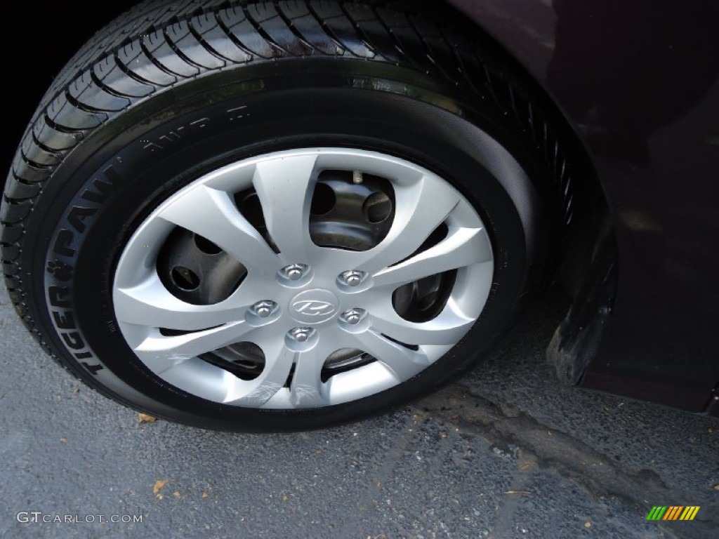 2009 Elantra GLS Sedan - Purple Rain / Beige photo #27