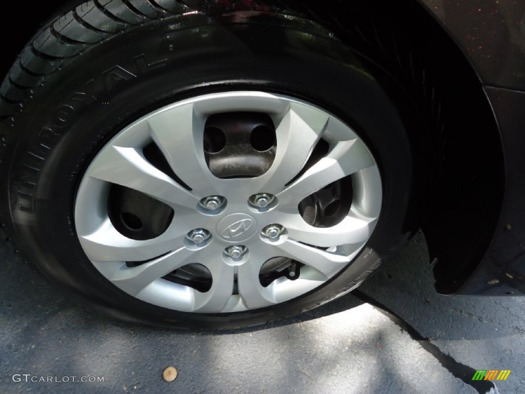 2009 Elantra GLS Sedan - Purple Rain / Beige photo #28