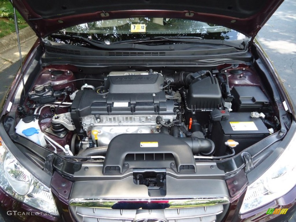 2009 Elantra GLS Sedan - Purple Rain / Beige photo #34
