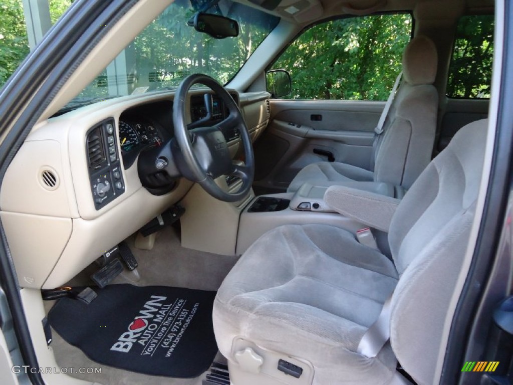 2001 Sierra 1500 SLE Extended Cab 4x4 - Storm Gray Metallic / Neutral photo #9