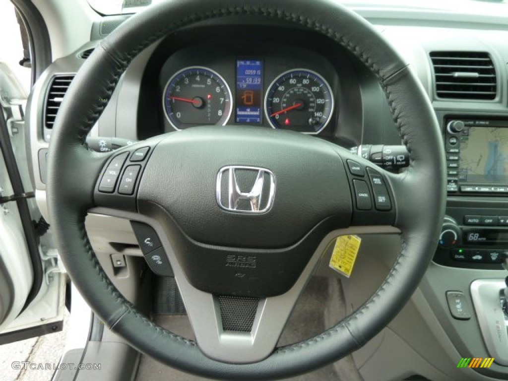 2011 Honda CR-V EX-L 4WD Gray Steering Wheel Photo #51668314