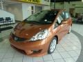 2011 Orange Revolution Metallic Honda Fit Sport  photo #8