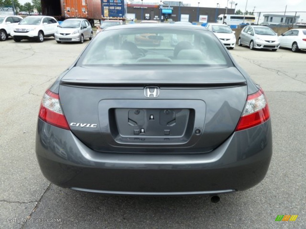 2011 Civic LX Coupe - Polished Metal Metallic / Gray photo #4