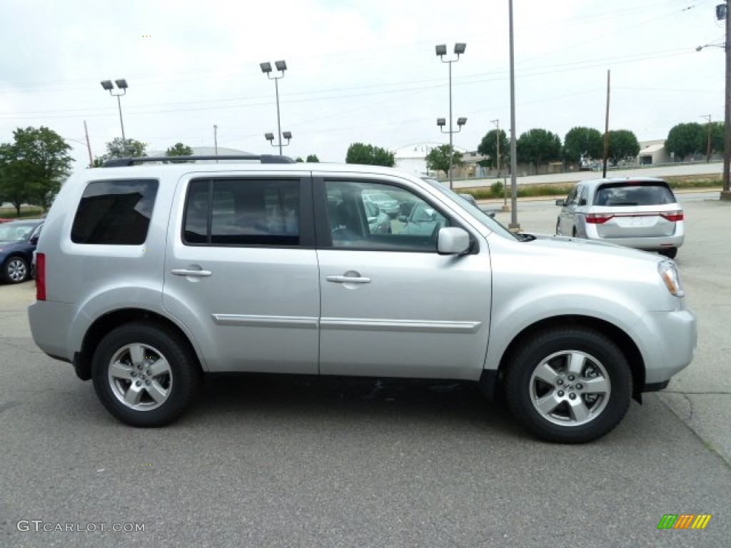 Alabaster Silver Metallic 2011 Honda Pilot EX-L 4WD Exterior Photo #51668752