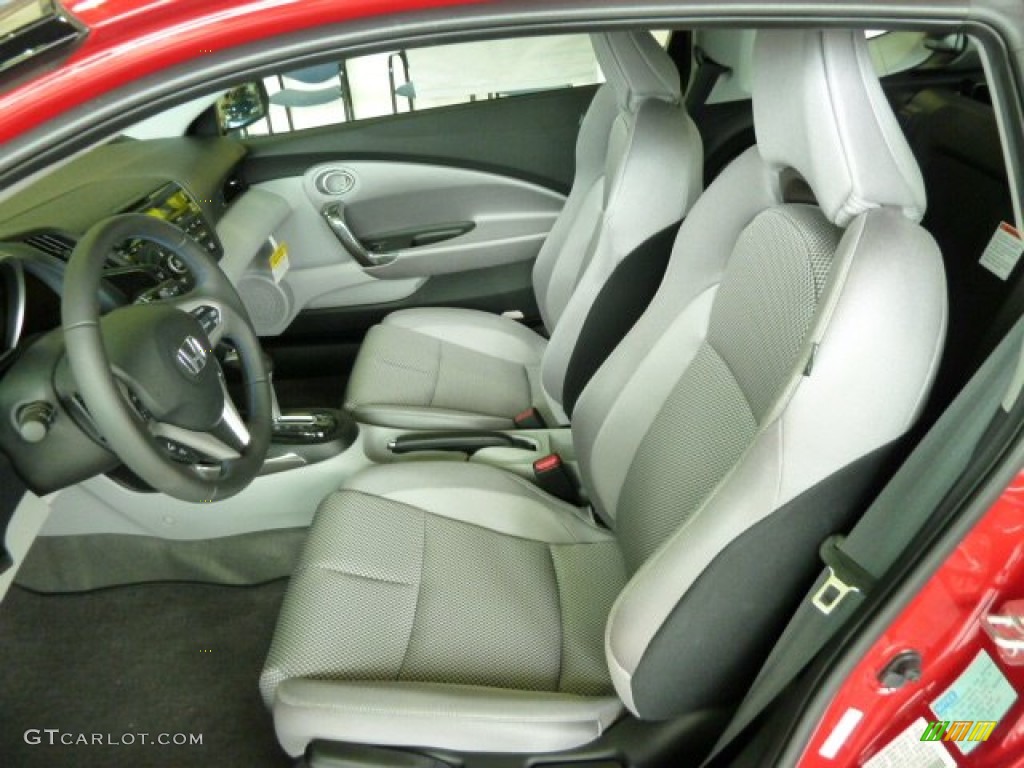 Gray Fabric Interior 2011 Honda CR-Z EX Sport Hybrid Photo #51668998