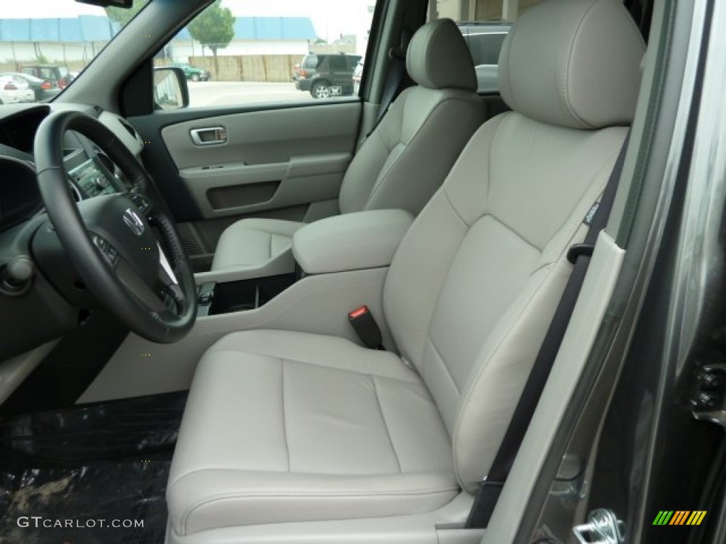 Gray Interior 2011 Honda Pilot EX-L 4WD Photo #51669055