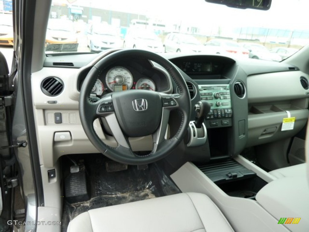 2011 Honda Pilot EX-L 4WD Gray Dashboard Photo #51669064