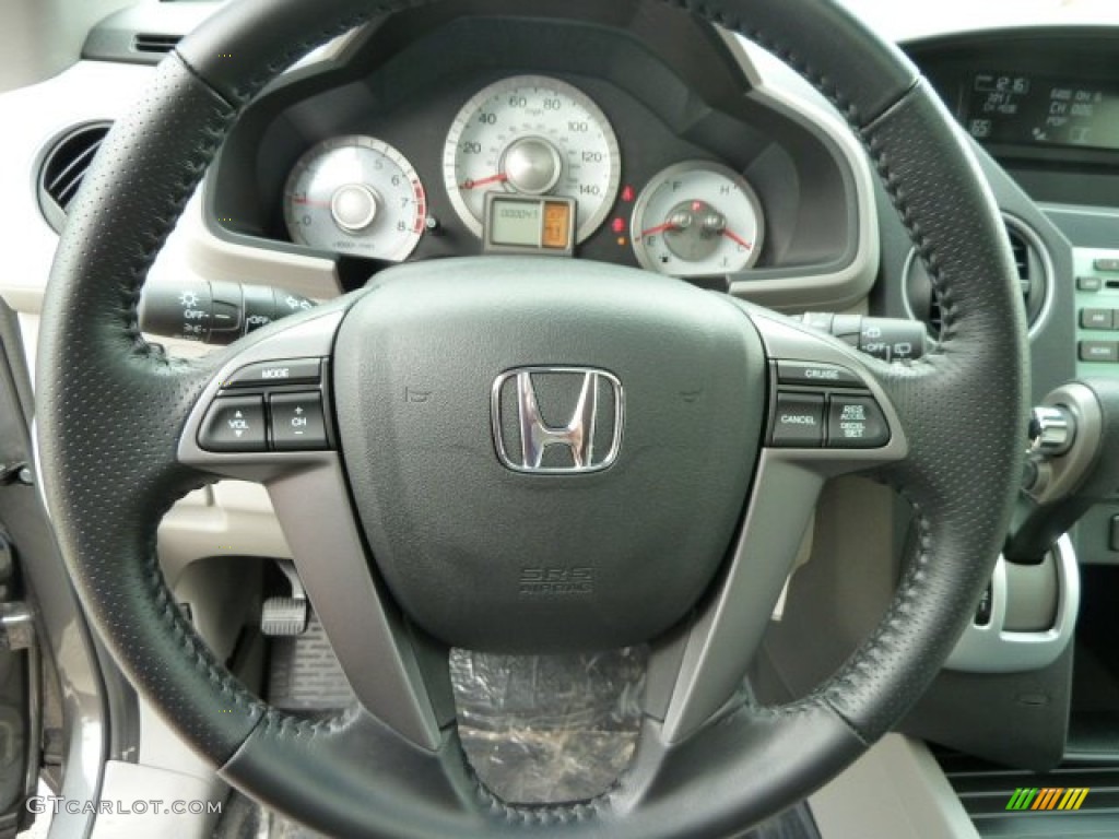 2011 Honda Pilot EX-L 4WD Gray Steering Wheel Photo #51669076