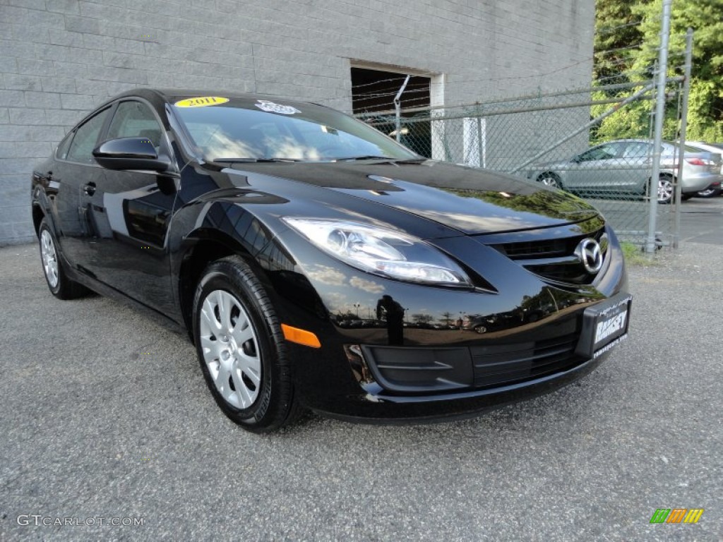 Ebony Black 2011 Mazda MAZDA6 i Sport Sedan Exterior Photo #51670314