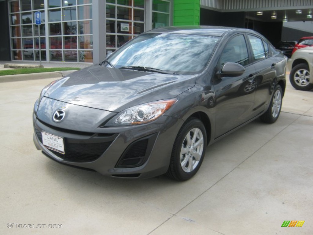 2011 MAZDA3 i Sport 4 Door - Graphite Mica / Black photo #1