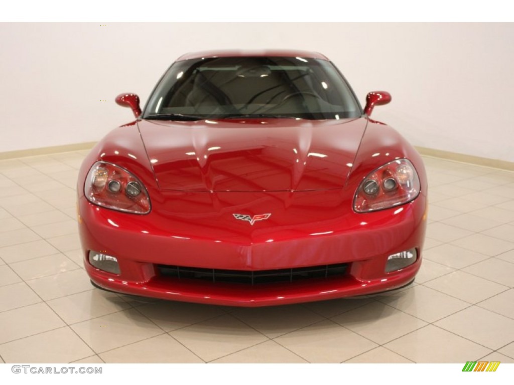 2008 Corvette Coupe - Crystal Red Metallic / Ebony photo #2