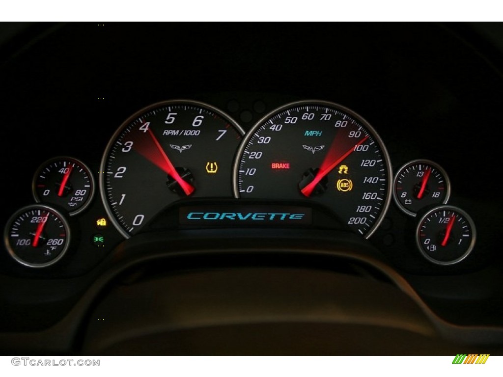 2008 Chevrolet Corvette Coupe Gauges Photo #51671220