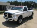 2009 Bright White Dodge Ram 3500 SLT Regular Cab 4x4 Dually  photo #1