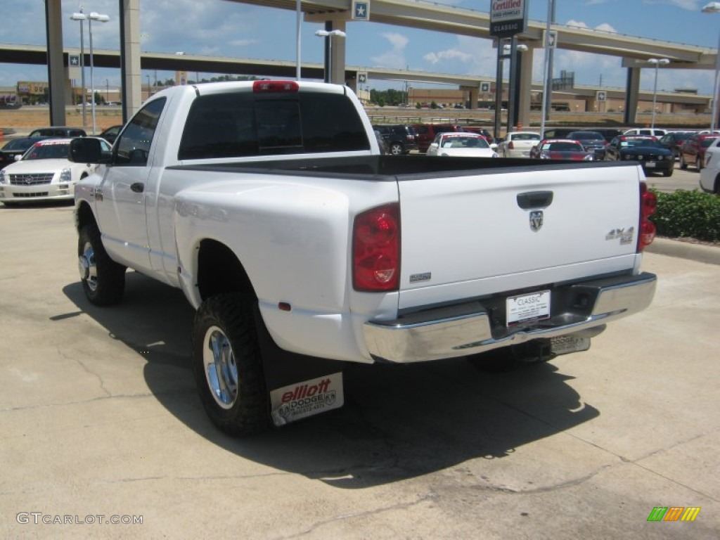 2009 Ram 3500 SLT Regular Cab 4x4 Dually - Bright White / Medium Slate Gray photo #3