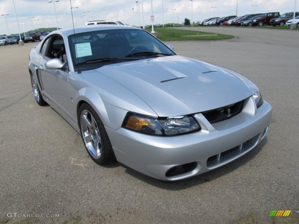 Silver Metallic 2003 Ford Mustang Cobra Coupe Exterior Photo #51673041