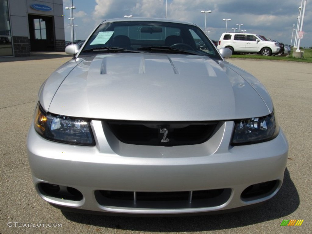 Silver Metallic 2003 Ford Mustang Cobra Coupe Exterior Photo #51673212