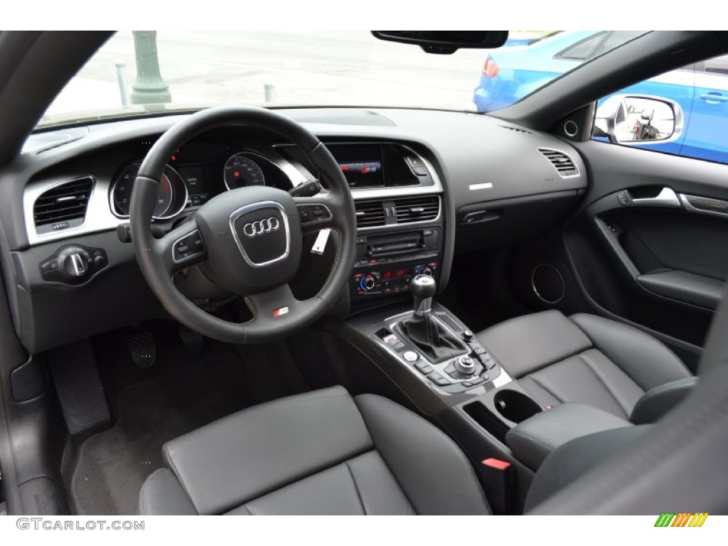 Black Silk Nappa Leather Interior 2010 Audi S5 4.2 FSI quattro Coupe Photo #51674022