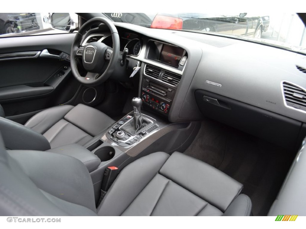 2010 Audi S5 4.2 FSI quattro Coupe Black Silk Nappa Leather Dashboard Photo #51674037