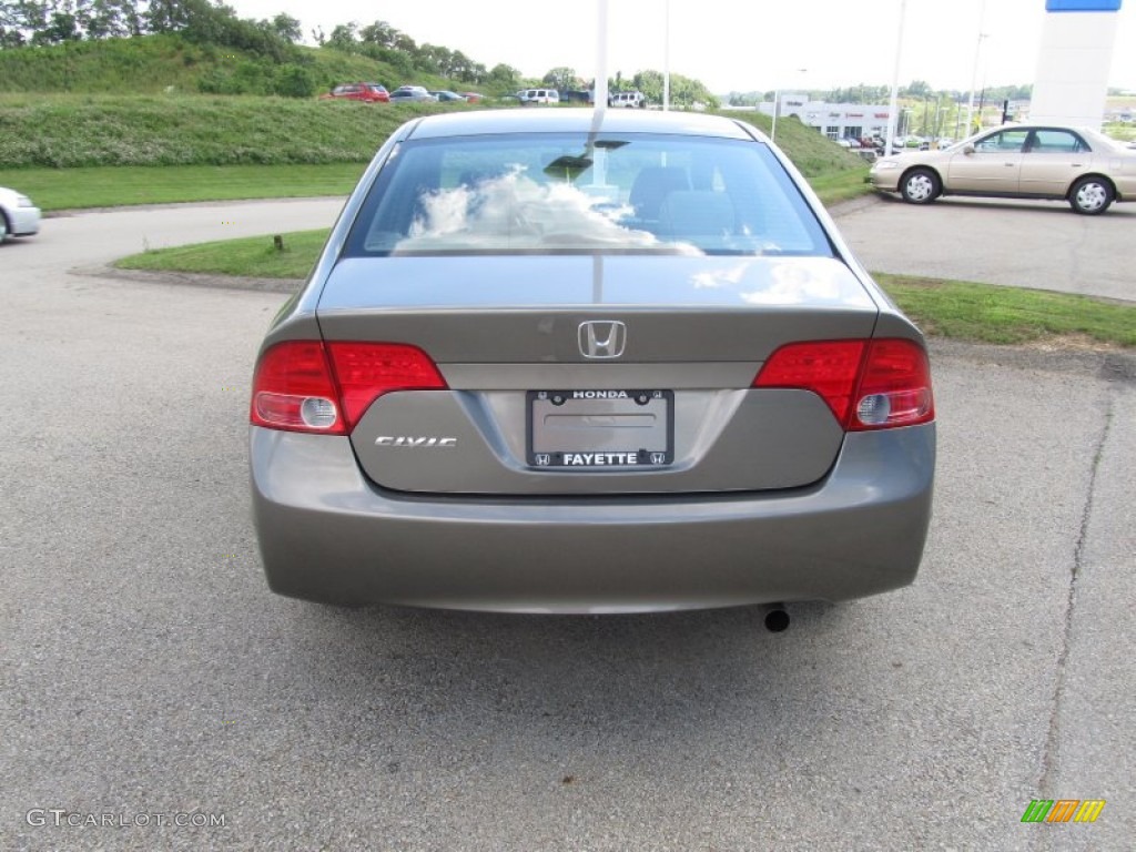 2008 Civic EX Sedan - Borrego Beige Metallic / Gray photo #3