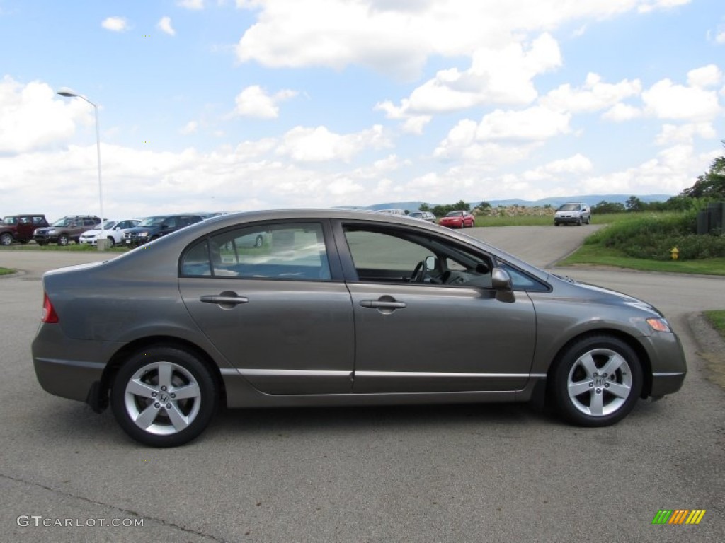 2008 Civic EX Sedan - Borrego Beige Metallic / Gray photo #4